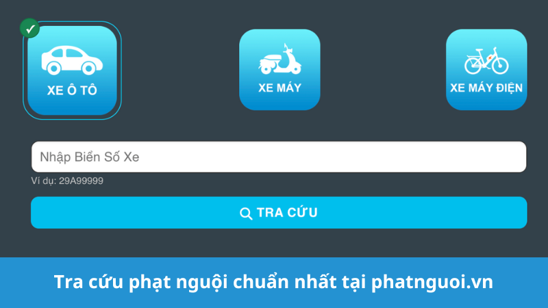 Tra cứu phạt nguội Vũng Tàu trên phatnguoi.vn