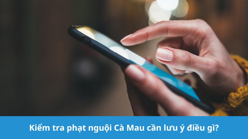 Kiểm tra phạt nguội Cà Mau cần lưu ý gì