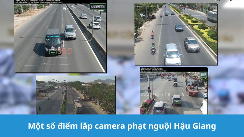 Một số điểm lắp camera phạt nguội Hậu Giang