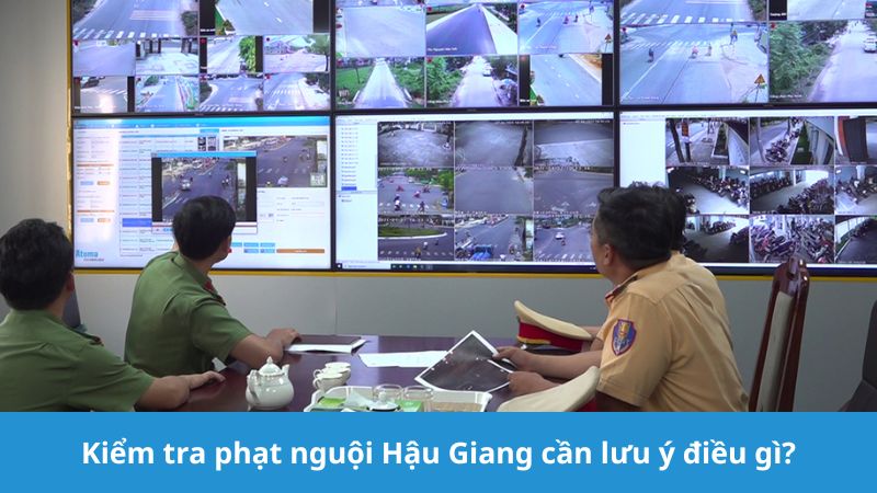 Kiểm tra phạt nguội Hậu Giang cần lưu ý gì