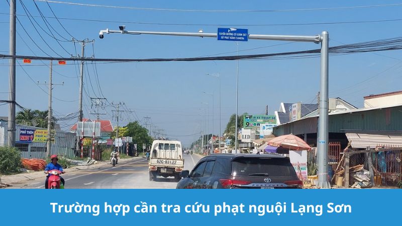 Trường hợp cần tra cứu phạt nguội Lạng Sơn