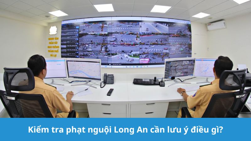 Kiểm tra phạt nguội Long An cần lưu ý gì