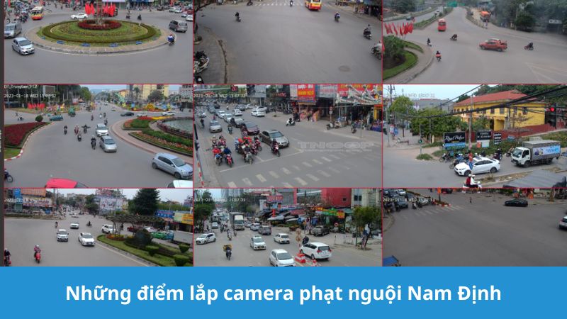 Những điểm lắp camera phạt nguội Nam Định