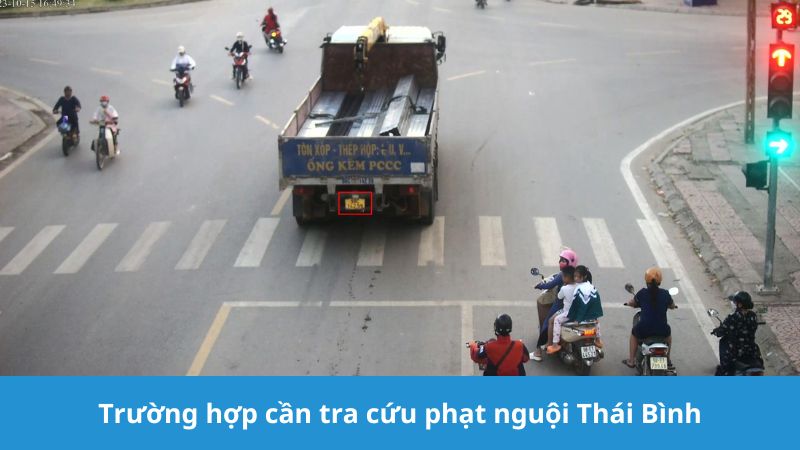 Trường hợp cần tra cứu phạt nguội Thái Bình