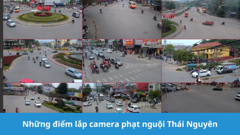 điểm lắp camera phạt nguội Thái Nguyên