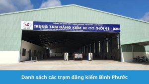 danh sách các trạm đăng kiểm Bình Phước