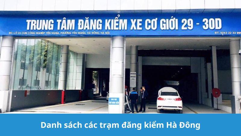 danh sách các trạm đăng kiểm Hà Đông