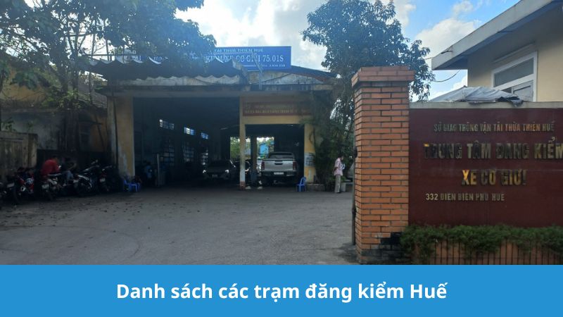 danh sách các trạm đăng kiểm Huế