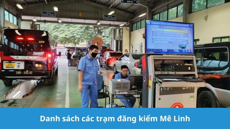 danh sách các trạm đăng kiểm Mê Linh