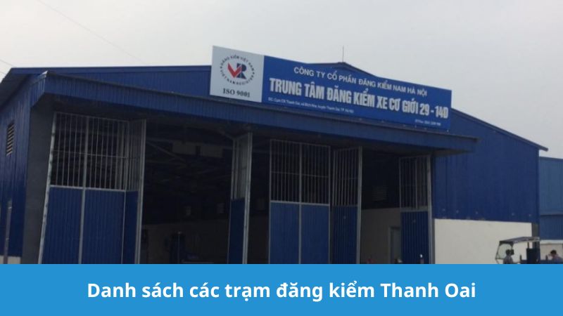 danh sách các trạm đăng kiểm Thanh Oai